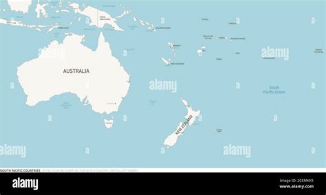 Map Of Pacific Countries