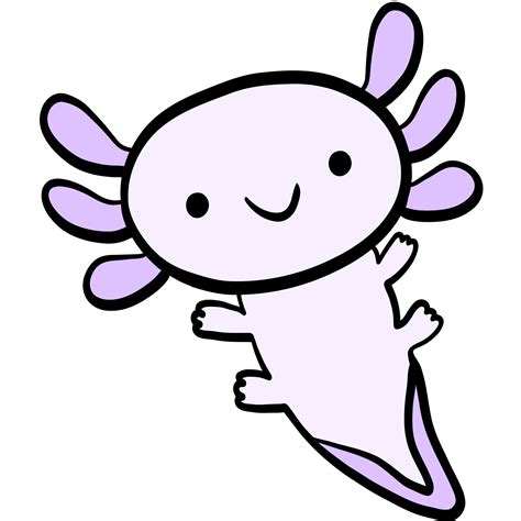 Cute Axolotl, axolotl illustration, sea salamander, sea life, marine ...