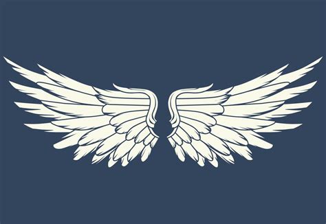 Vector logo icon white angel wings 6966580 Vector Art at Vecteezy