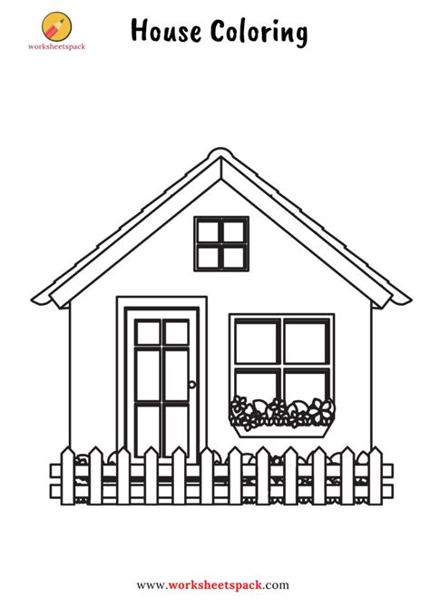 Cute House Coloring Pages - Free Printable Templates