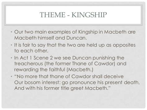 Macbeth revision