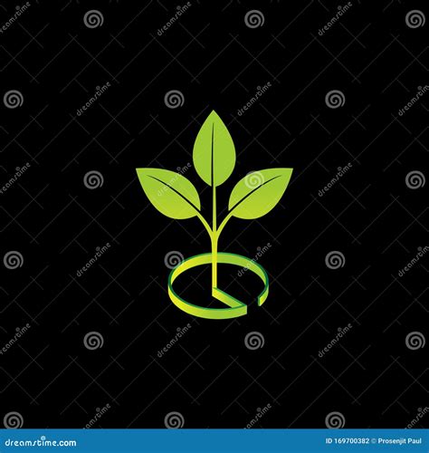 Creative Green Tree Logo Design Vector Stock Vector - Illustration of ...