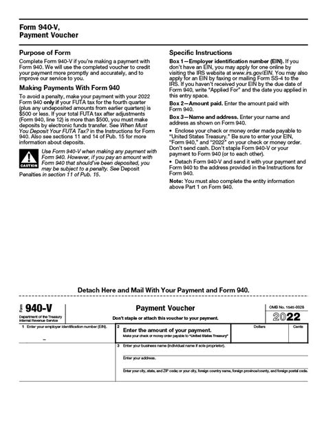 940 Form 2023 Printable, FUTA Tax Return