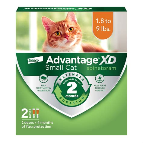 Advantage XD 2-Topical Doses, 2-Months of Protection Per Dose Flea Prevention & Treatment For ...