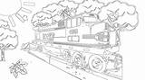 Bnsf Train Pages Coloring Sketch Page sketch template