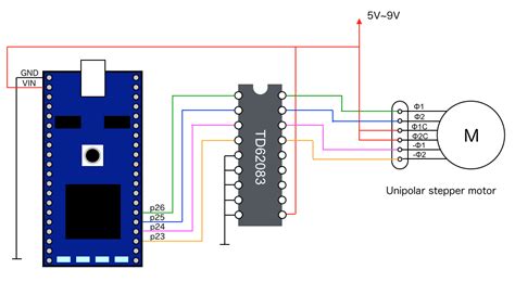 Unipolar Stepper Motor Controller Circuit Diagram - Wiring Diagram