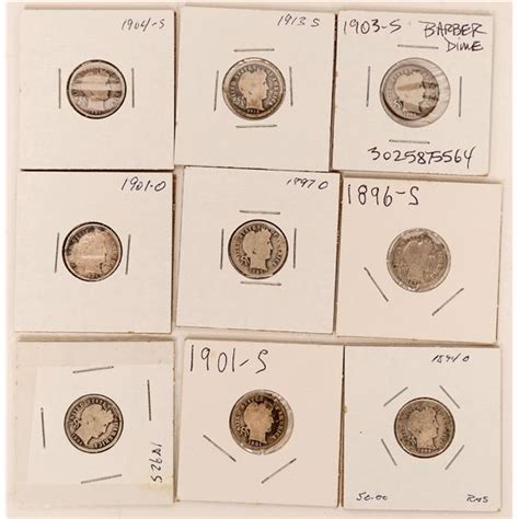 Barber Dime Collection [152243]