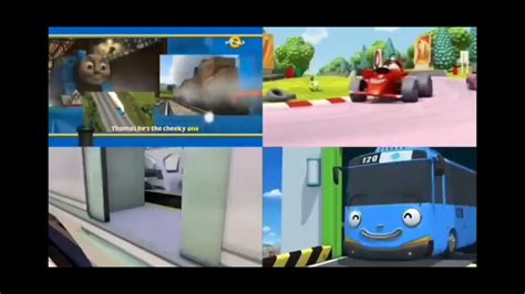 Chuggington Theme Song And Tayo The Wheels On The Bus Played By Both 2 Songs Only - YouTube