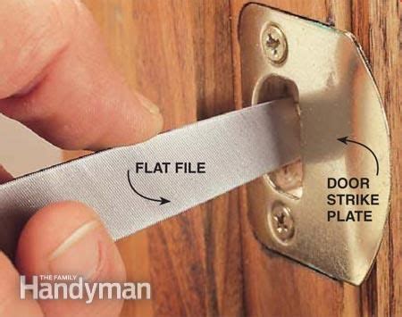 Adjusting a Door Striker Plate | Door strike, Doors, Sagging door