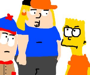 South Park, Family Guy, and Simpsons crossover - Drawception