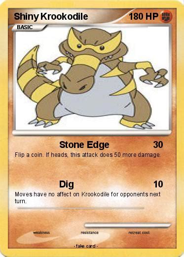 Pokémon Shiny Krookodile 1 1 - Stone Edge - My Pokemon Card