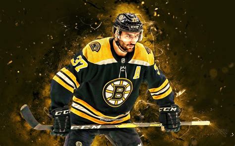 Download wallpapers Patrice Bergeron, 4k, Boston Bruins, NHL, hockey players, neon lights ...