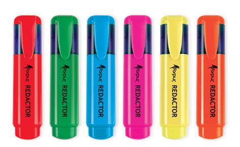 Text highlighter "REDACTOR" yellow | Forpus