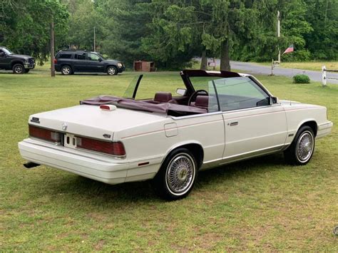 One Owner: 1986 Chrysler LeBaron Turbo Convertible – $4,900 ...