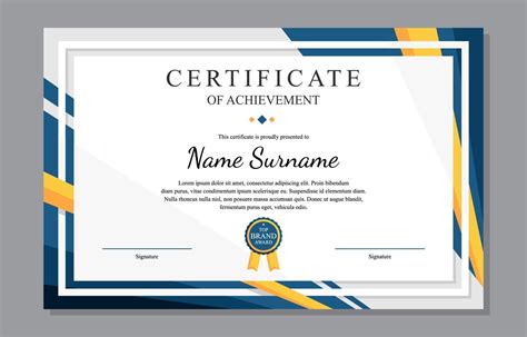 Modern Elegant Certificate Template 2349754 Vector Art at Vecteezy