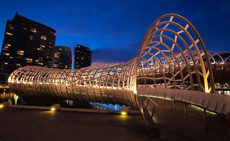 yarra river bridge | Webb Bridge across the Yarra River, an award winning bridge designed ...