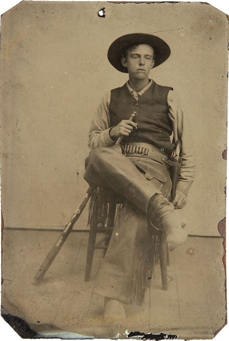 Photo of a young chap dressed in cowboy gear from the 1880s | Cowboy pictures, Old west photos ...