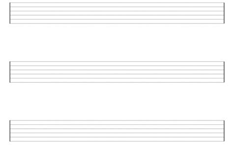 Blank Guitar Chord Chart