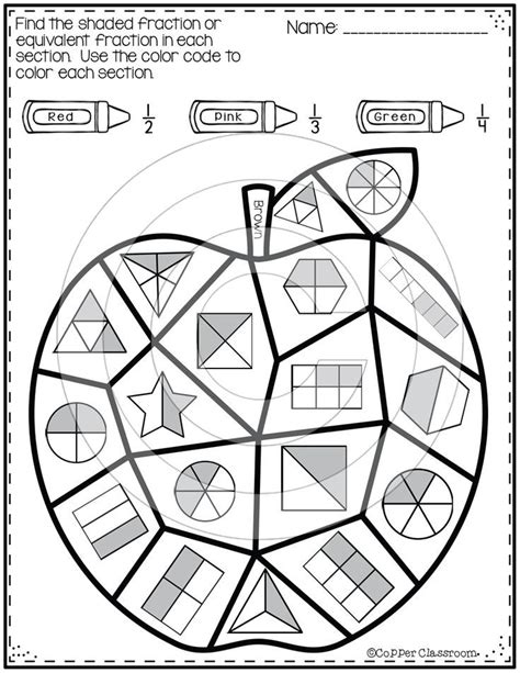 Thanksgiving Comparing, Classifying Fractions/Equivalent Fractions Color by Code | Fractions ...