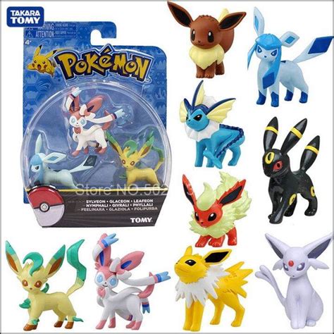 Takara Tomy Vaporeon Jolteon Flareon Espeon Umbreon Leafeon Glaceon ...