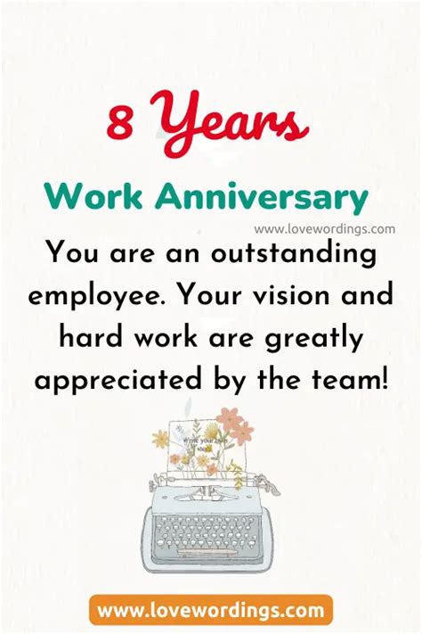 Amazing 8 Year Work Anniversary Quotes & Wishes [2023]