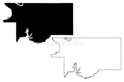 Map of DeSoto County in Florida Stock Vector - Illustration of county, american: 176989408