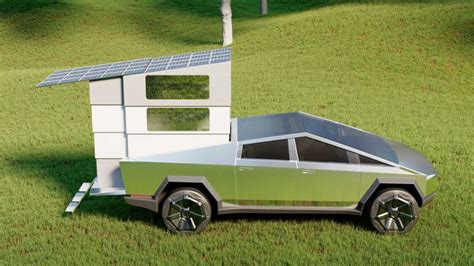 Meet CyberLandr, A Tesla Cybertruck Camper That Completely Disappears