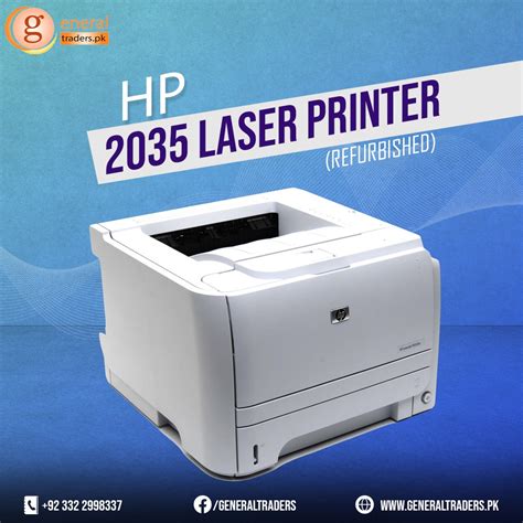 HP LASERJET P2035 BLACK PRINTER (REFURBISHED) - General Traders