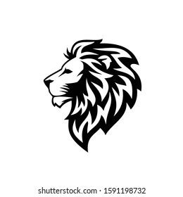 Lion Head Logo Vector Design Template Stock Vector (Royalty Free ...