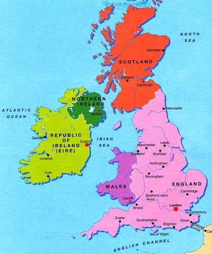 Map Of England Ireland Scotland ~ AFP CV