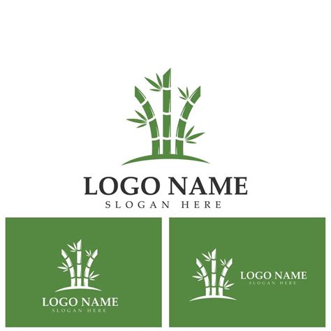 Bamboo Logo Template vector icon illustration design 12059144 Vector ...