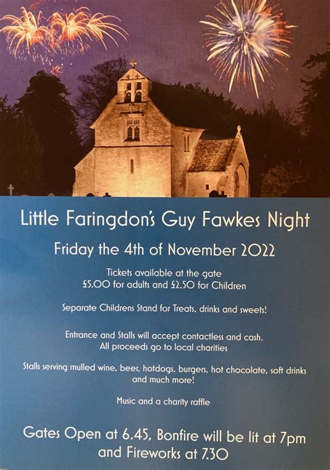 LITTLE FARINGDON’S GUY FAWKES NIGHT – Shill Valley and Broadshire Benefice