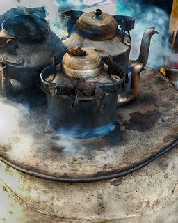 Tea Kettles at a village tea stall | This photo is taken at … | Flickr