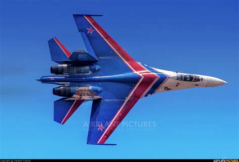 16 - Russia - Air Force "Russian Knights" Sukhoi Su-27 at Yelahanka AFB ...