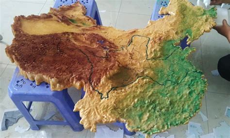 SLA 3D Printed Resin China 3D Topographic Map - FacFox