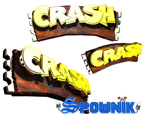 Crash Bandicoot original logo by Spownik on DeviantArt