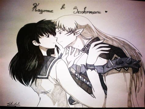 Kagome and Sesshomaru by freakydayo on DeviantArt