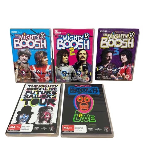 BBC The Mighty Boosh Series 1,2,3 + Future Sailors Tour + The Mighty Boosh Live Region 2+4 Pal