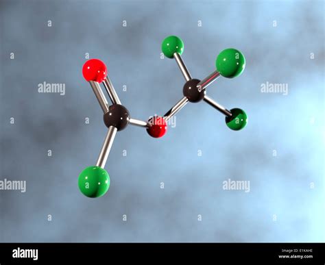 Molecular structure of diphosgene (trichloromethyl chloroformate) computer artwork Stock Photo ...