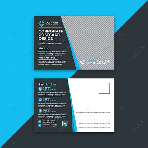 Professional Corporate Business Postcard Templates Design Template Download on Pngtree