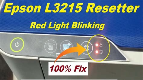 Epson L3215 Red Light Blinking Solution || How To Reset Epson Printer Red Light Blinking 100% ...