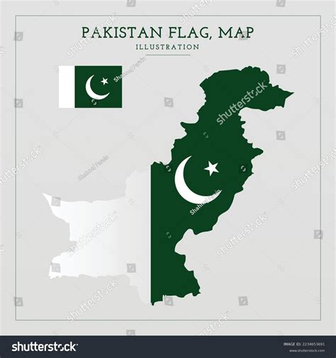 Pakistan Flag Map Vector Illustration Stock Vector (Royalty Free ...