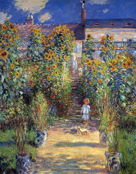 Claude Monet "The Artist's Garden at Vétheuil" 1880 | Luces, sombras y colores. | Pinterest ...