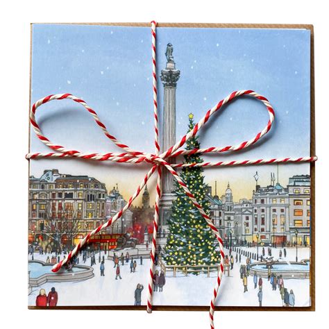 London Christmas Card Bundle pack of 4 Blank Inside - Etsy UK