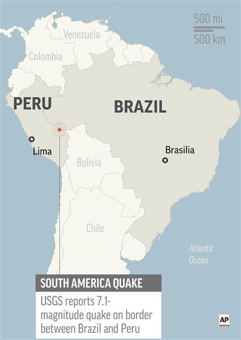 USGS reports 7.1-magnitude quake on Peru/Brazil border | AP News