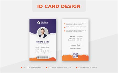 Minimalist Business Identity Card Design Template