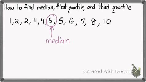 median Q1 Q3 - YouTube