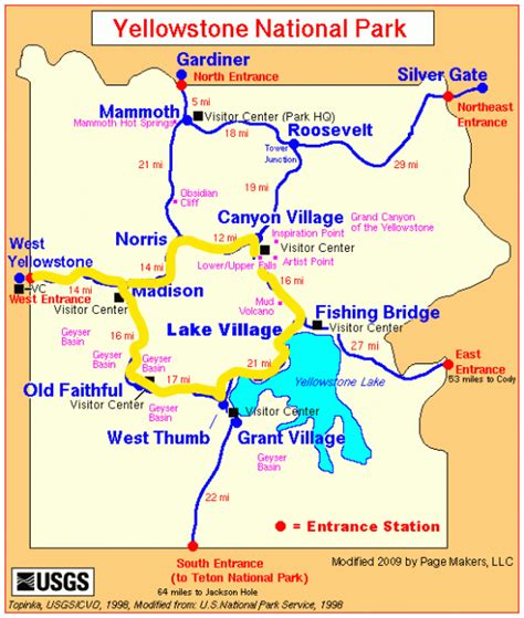 Yellowstone National Park Map Download - London Top Attractions Map