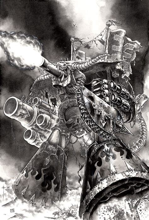 Banelord Titan of Khorne - Titan Legions by Mark Gibbons | Warhammer 40k artwork, Warhammer ...