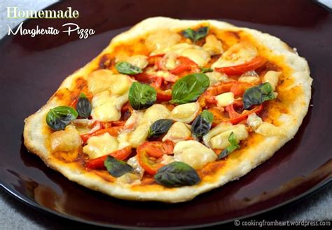 Homemade Margherita Pizza | Thin Crust Pizza | Cooking From Heart